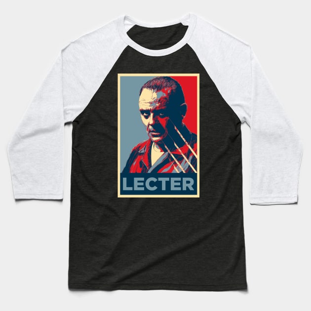 Lecter Hope Baseball T-Shirt by TEEVEETEES